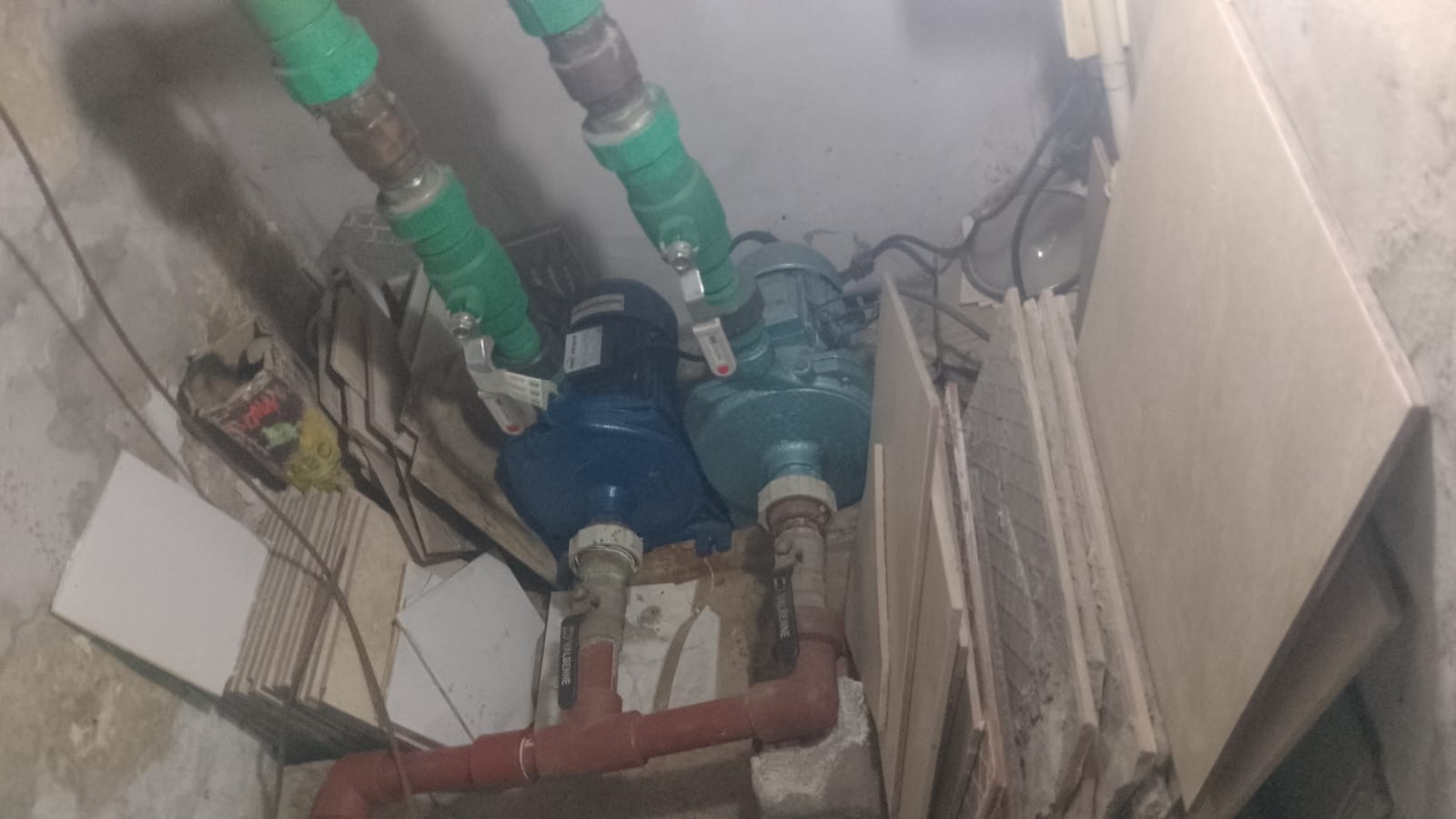 Relevamiento real de bombas y cañerías de presurización