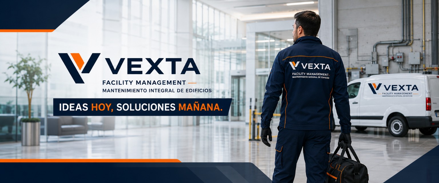 Equipo técnico de VEXTA en un edificio corporativo